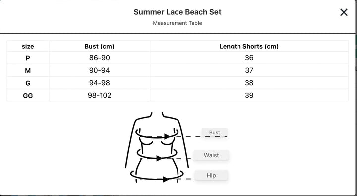 Lace Summer Beach Set - GlimmaStyle