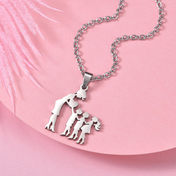 Family Silver Necklaces - GlimmaStyle