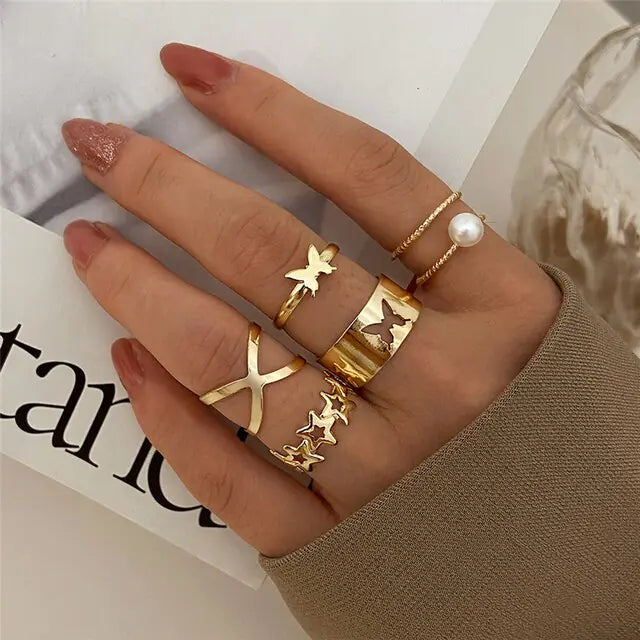 Boho Ring Set - GlimmaStyle