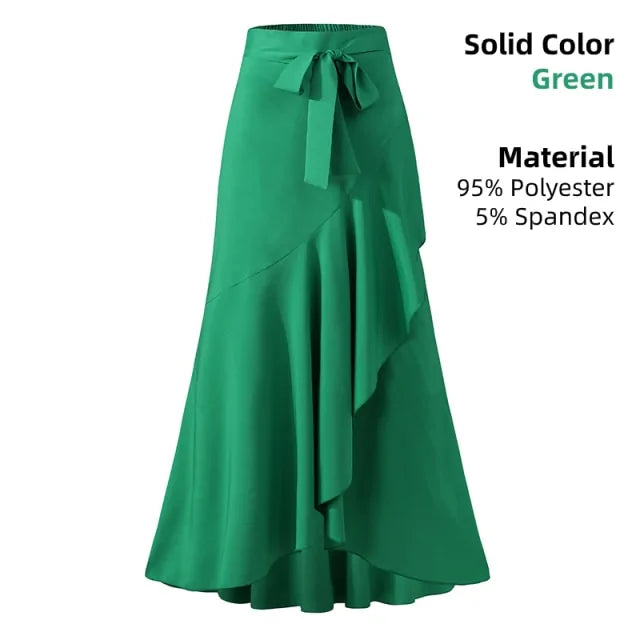 Ladies Casual Loose Ruffles Skirt - GlimmaStyle