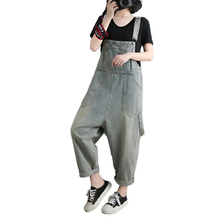 Washed Pockets Denim Jumpsuits - GlimmaStyle