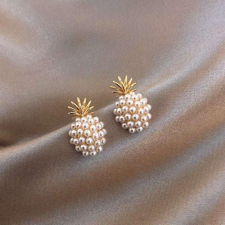 Pineapple Stud Earrings - GlimmaStyle