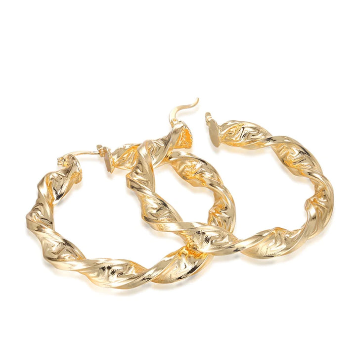 Punk Chic: Great Wall Hoop Earrings - GlimmaStyle