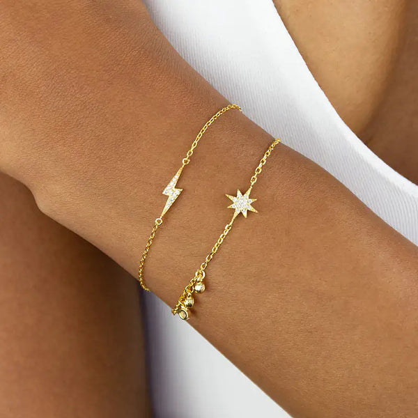 Astro Diamond Gold Bracelets - GlimmaStyle