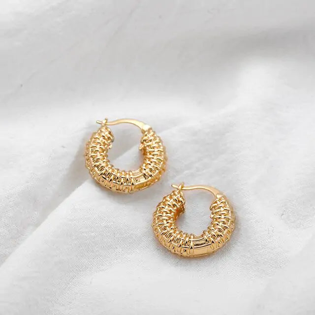 Statement Geometric Hoop Earrings - GlimmaStyle