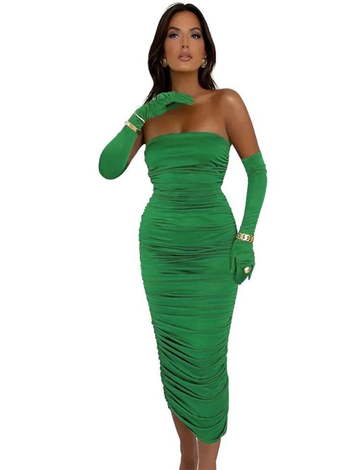 Strapless Backless Tight Dress - GlimmaStyle