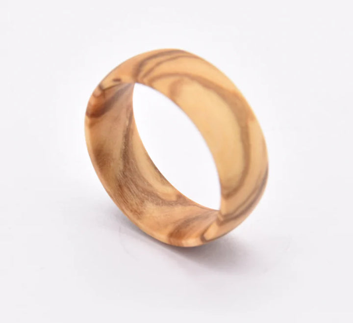 Natural Olive Wood Ring - GlimmaStyle