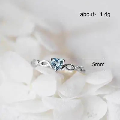 Huitan Simple Heart Ring - GlimmaStyle