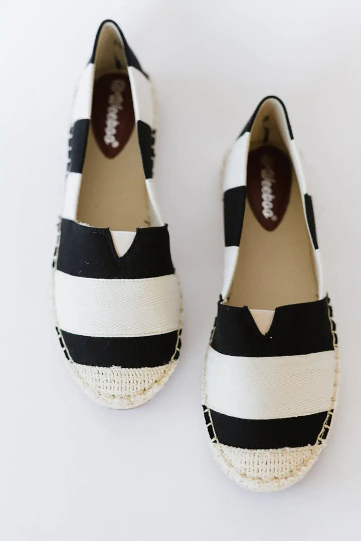 Casual Striped Espadrille Shoes - GlimmaStyle