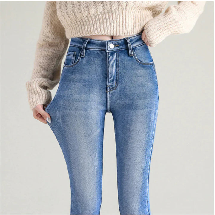 Fleece Lined Jeans - GlimmaStyle