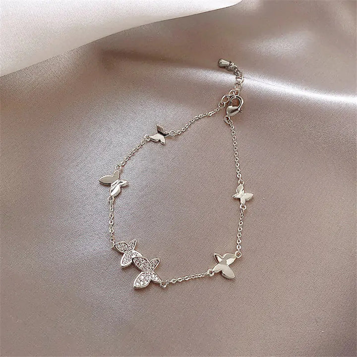 Crystal Butterfly Bracelet - GlimmaStyle