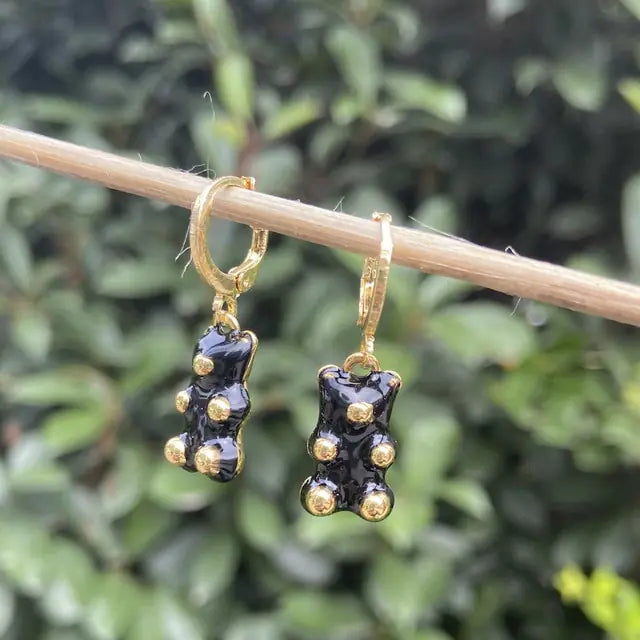 Cute Acrylic Gummy Bear Dangle Earrings - GlimmaStyle