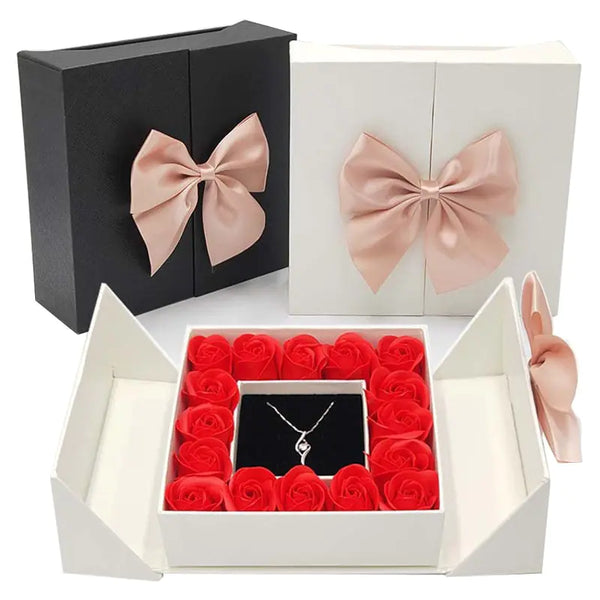 Artificial Rose Flower Gift Box - GlimmaStyle