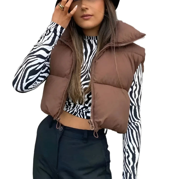 Quilted Vest Winter Coat Jacket - GlimmaStyle