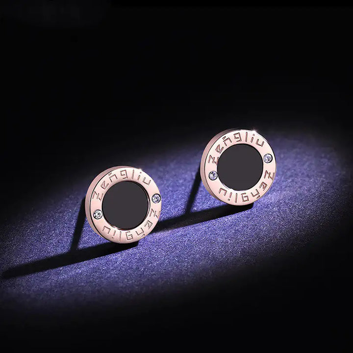 Midnight Black Studs - GlimmaStyle