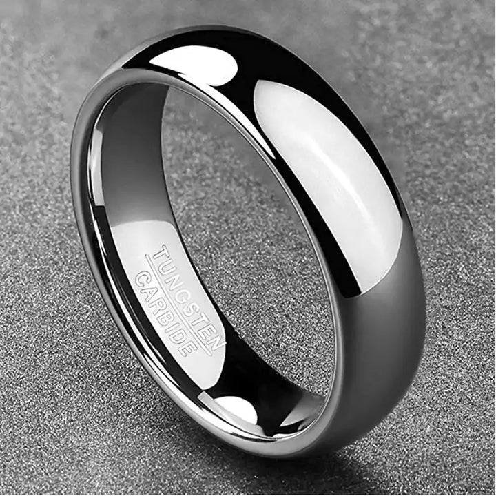 Classic Silver Tungsten Ring - GlimmaStyle