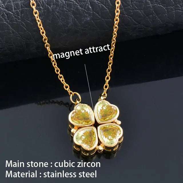 Flower Magnetic Attract Together Necklace - GlimmaStyle