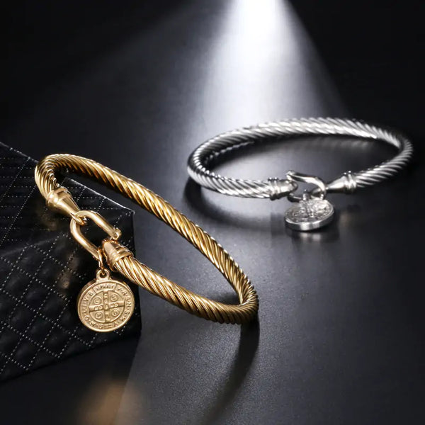 Saint Benedict Medal Charm Bracelets - GlimmaStyle