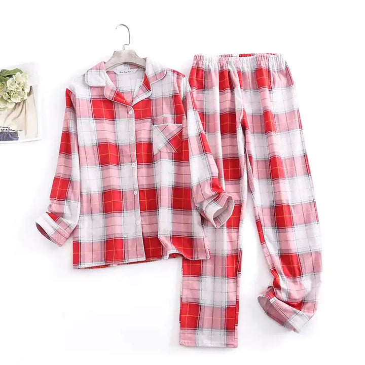 Cotton Flannel Women's Pajamas Sets - GlimmaStyle