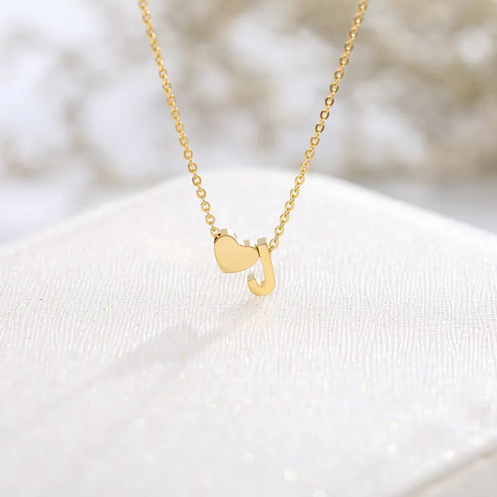 Letter Heart Initial Necklaces - GlimmaStyle