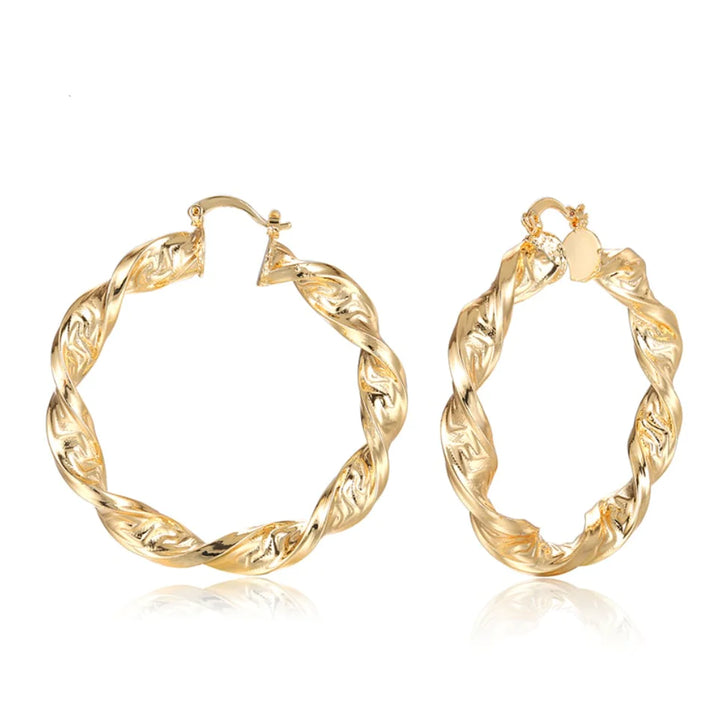 Punk Chic: Great Wall Hoop Earrings - GlimmaStyle