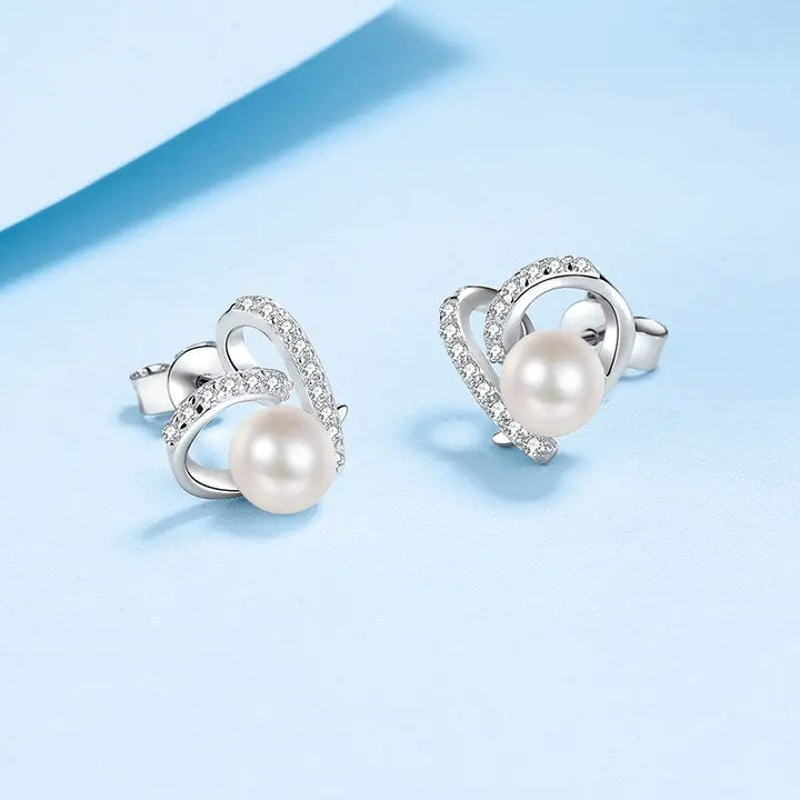 Freshwater Pearl Engagement Stud Earring - GlimmaStyle