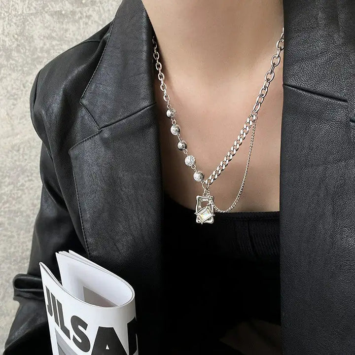 Ice Cracked Necklace - GlimmaStyle