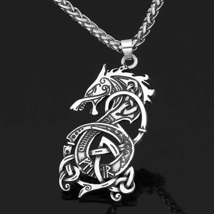 Viking Dragon Pendant Necklace - GlimmaStyle