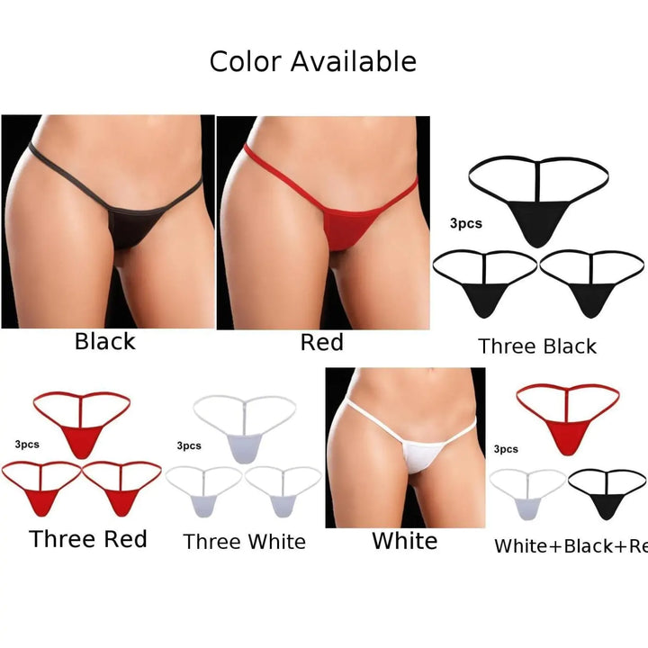 Womens Mini G-string Sexy T-back Thongs - GlimmaStyle