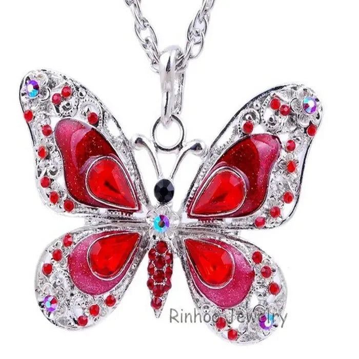 Colorful Butterfly Necklace - GlimmaStyle