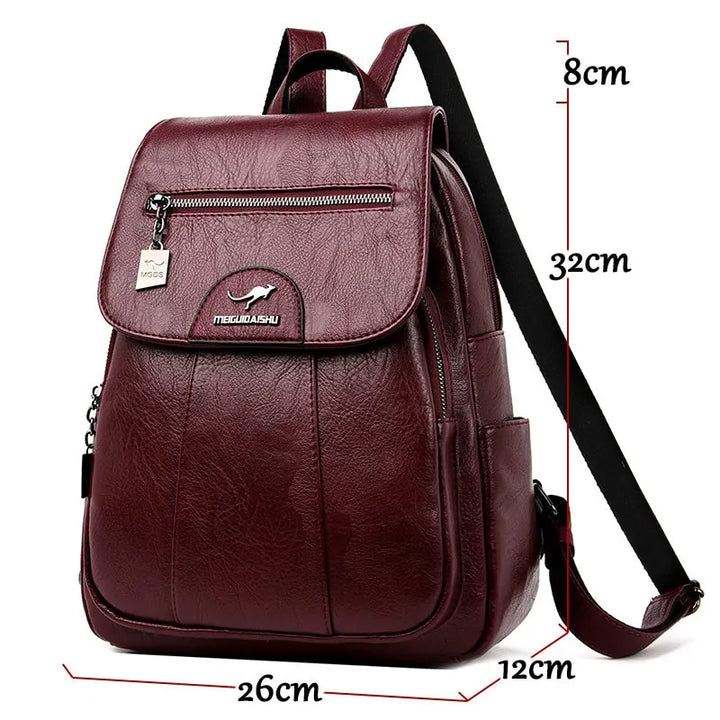 Leather Backpacks High Quality - GlimmaStyle