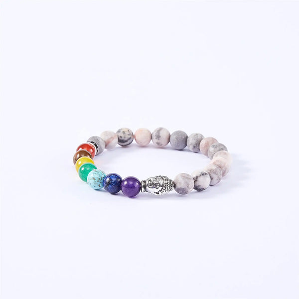 Zebra Jasper Stone Chakra Bracelet - GlimmaStyle