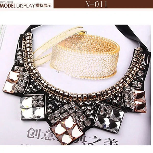 Fashionable Statement Choker Necklace - GlimmaStyle