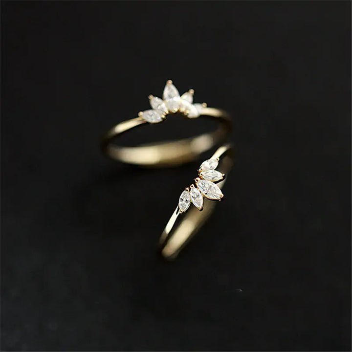 Simple Crown Rings - GlimmaStyle
