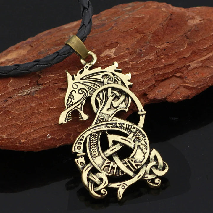 Viking Dragon Pendant Necklace - GlimmaStyle