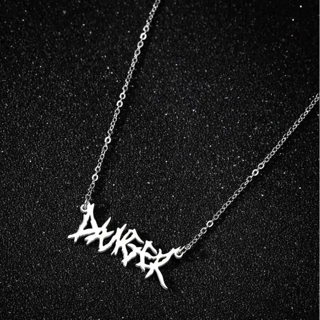 Rapper Letter Necklace - GlimmaStyle