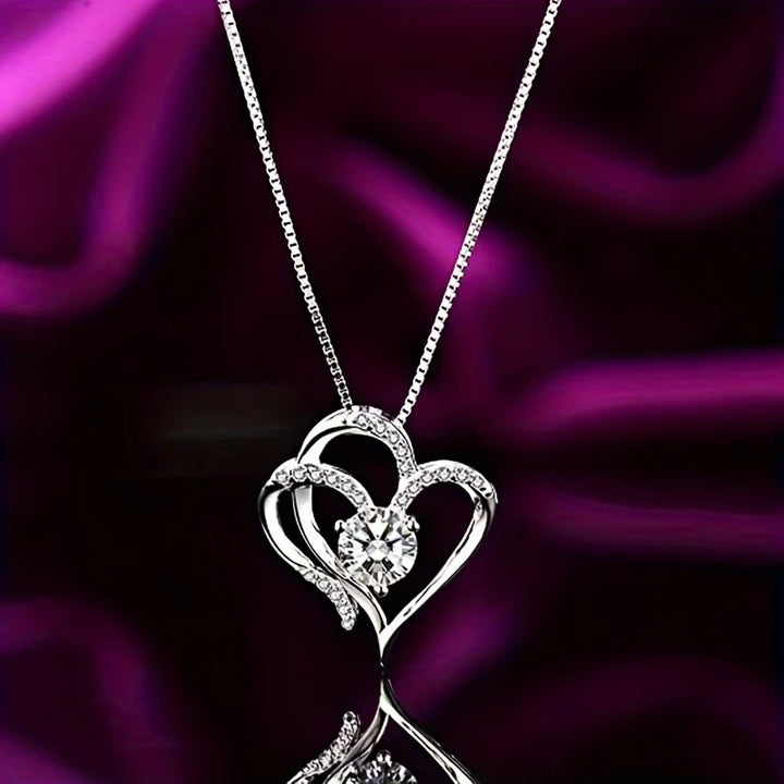 Heart Zircon Necklace - GlimmaStyle