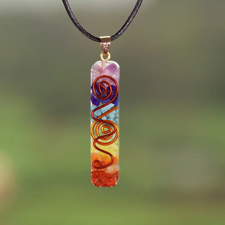 Rainbow Chakra Energy Necklace - GlimmaStyle