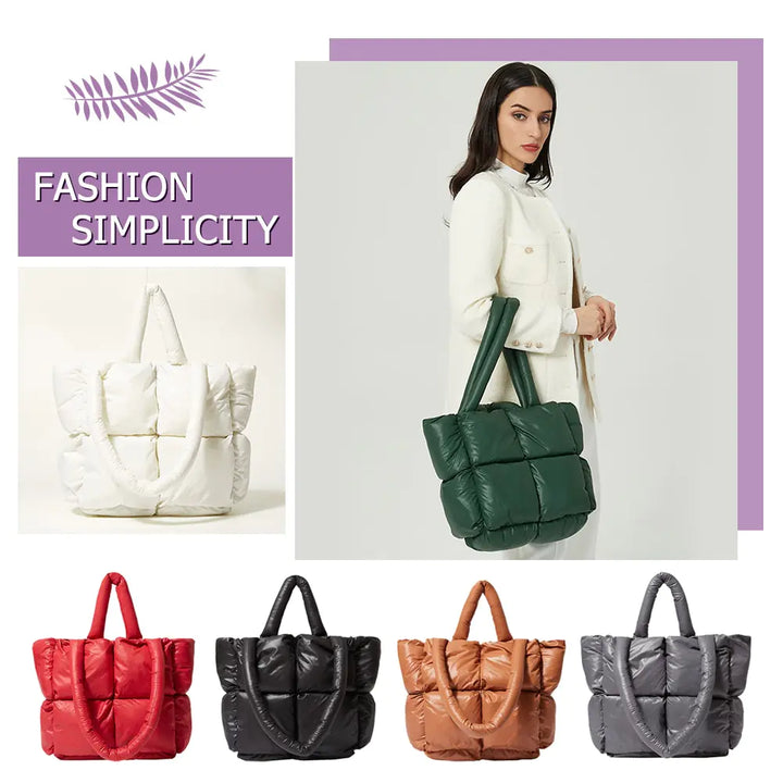 Fashion Large Tote Padded Handbags - GlimmaStyle