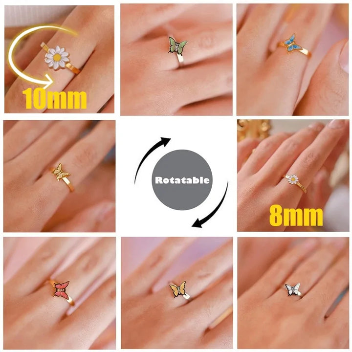 Fidget Rings For Women - GlimmaStyle