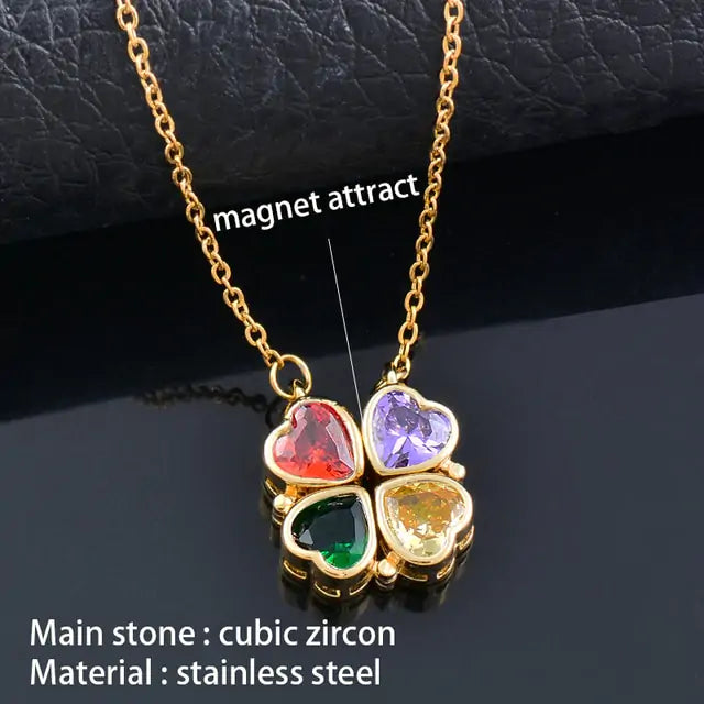 Flower Magnetic Attract Together Necklace - GlimmaStyle