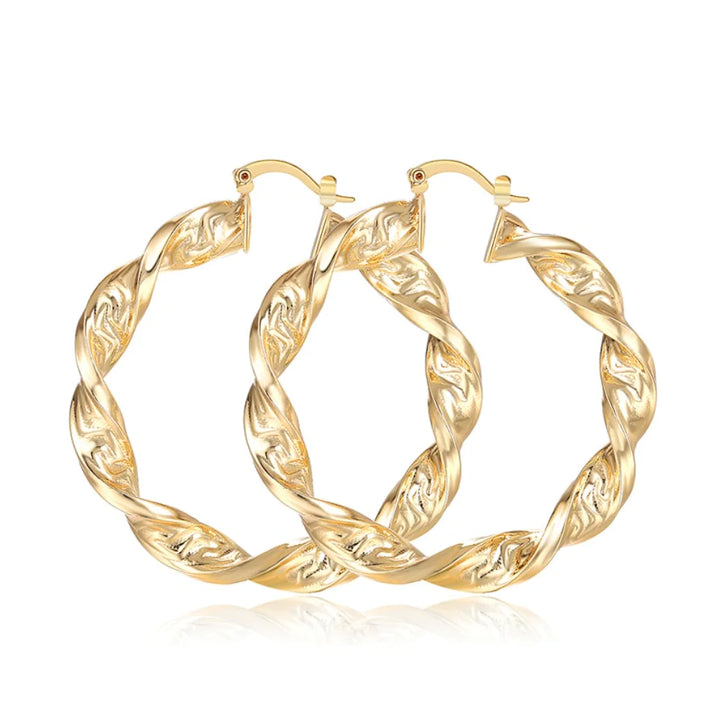 Punk Chic: Great Wall Hoop Earrings - GlimmaStyle