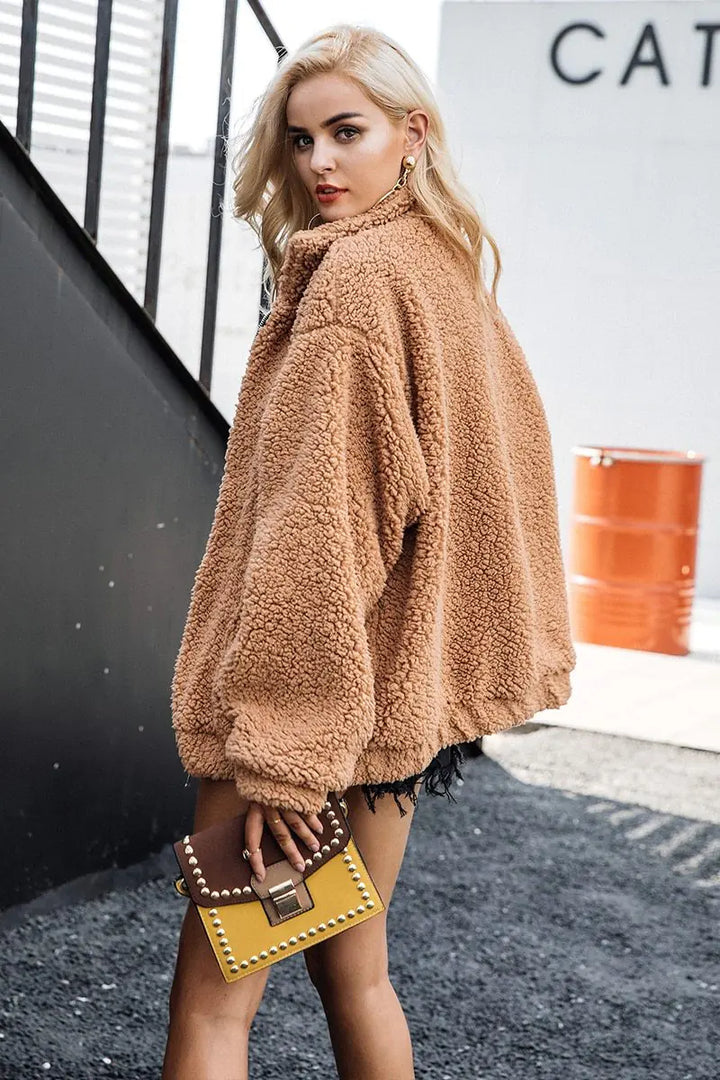 Oversized Faux Fur Jacket - GlimmaStyle