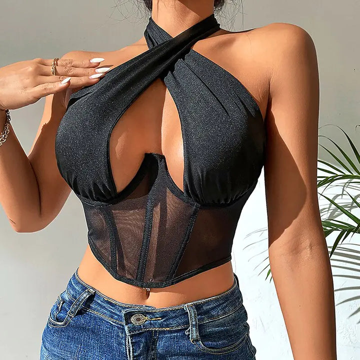 Sexy Mesh Push-Up Bralette - GlimmaStyle