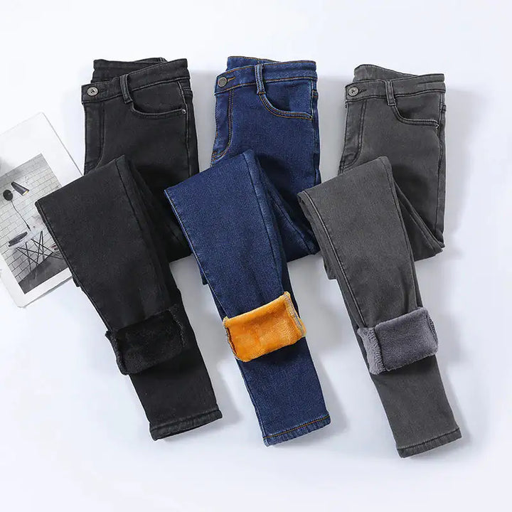 Fleece Lined Jeans - GlimmaStyle