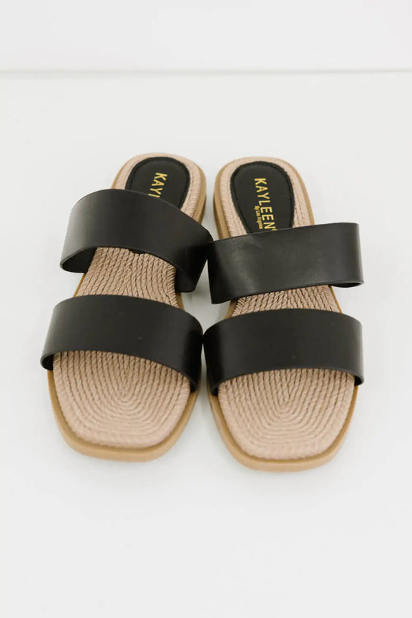 Strappy Slide-On Flip Flop Sandals - GlimmaStyle