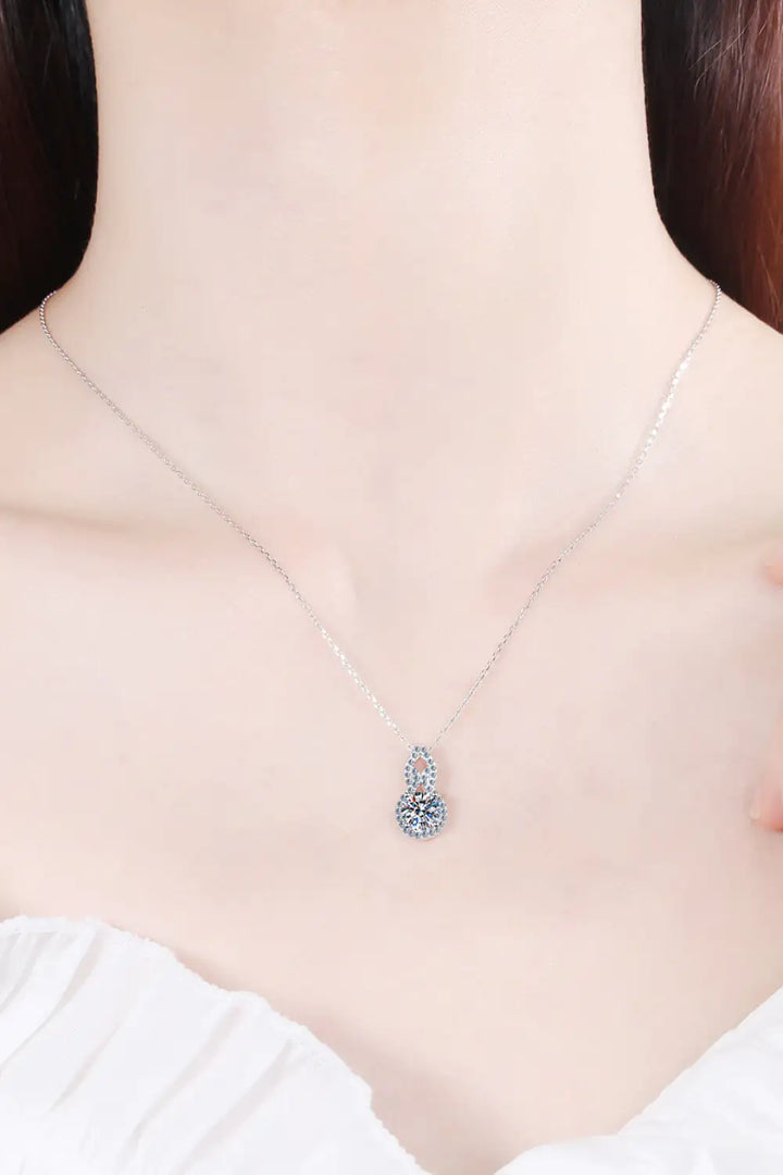 Carat Moissanite Pendant Necklace - GlimmaStyle