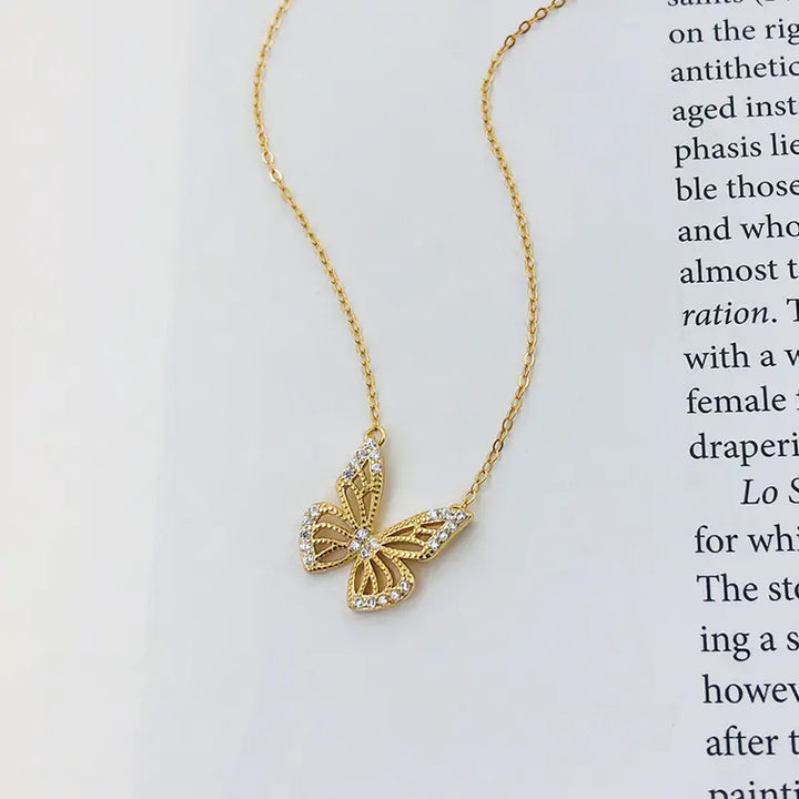 Clavicle Chain Butterfly Necklace - GlimmaStyle