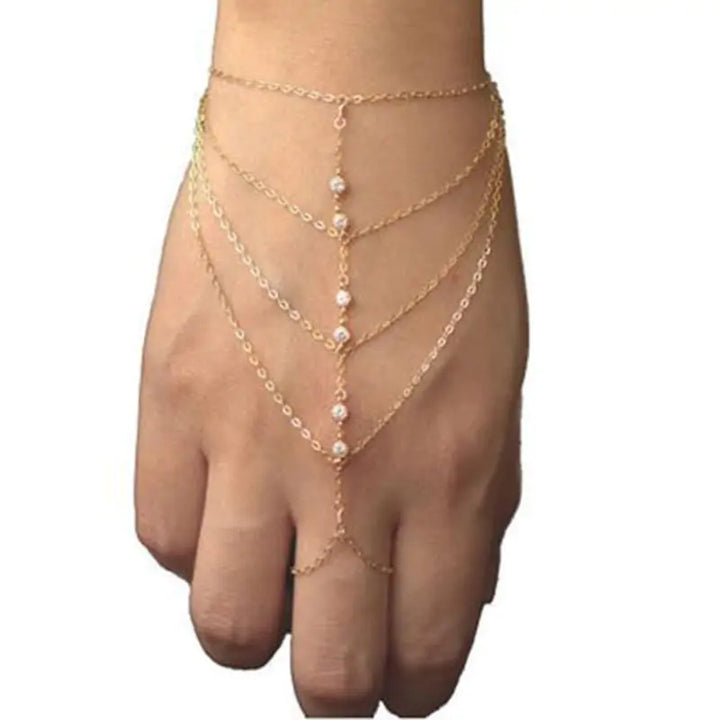 Tassel Hand Chain Bracelet - GlimmaStyle