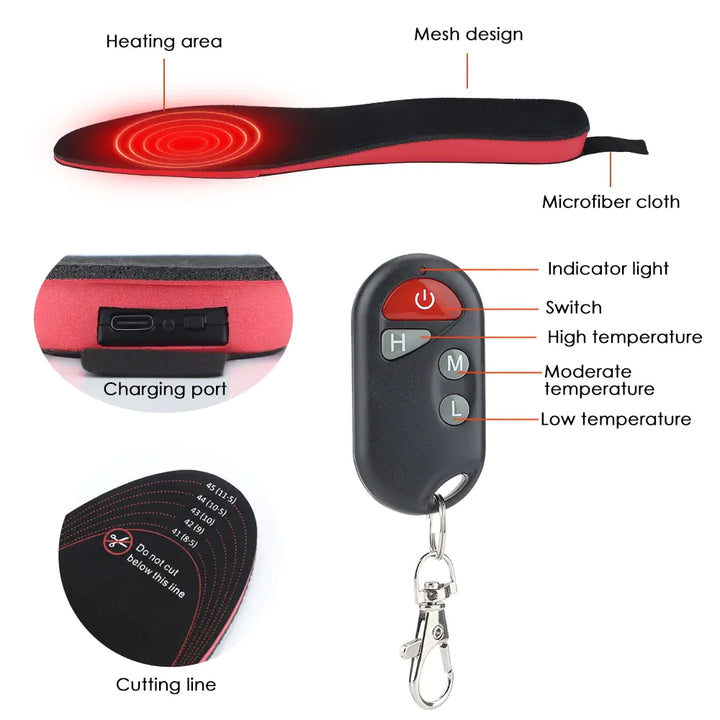 Electric Heating Insole Foot Warmer - GlimmaStyle